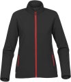 Dames Softshell Jas Stormtech Orbiter KSB-1W Black/Bright Red